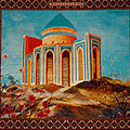 Carpet with picture of the Mausoleum of Turabek-Khanym